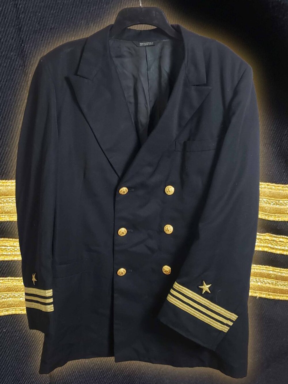US Navy Officer Bespoke Dress Blue SDB Uniform Jacket O-4 Lt Commander USN 44L